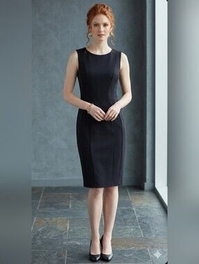 Calvin Klein Black Minimalistic Sleeveless Bodycon Dress / Sz 8